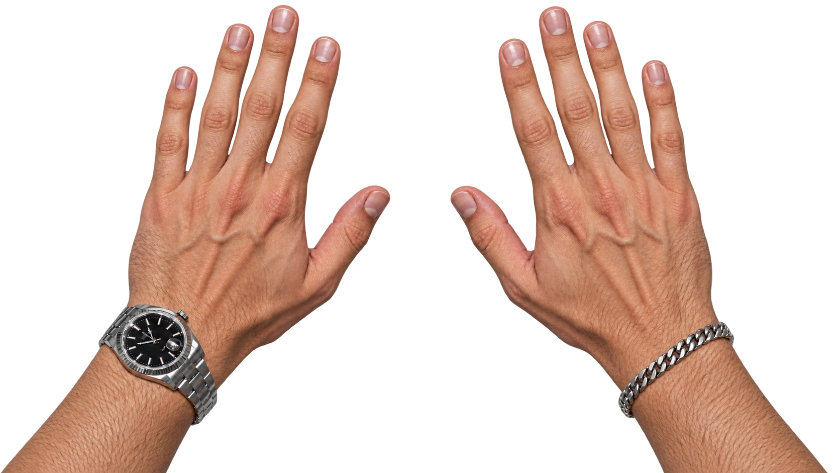 Two hands, ten fingernails available as ad slots